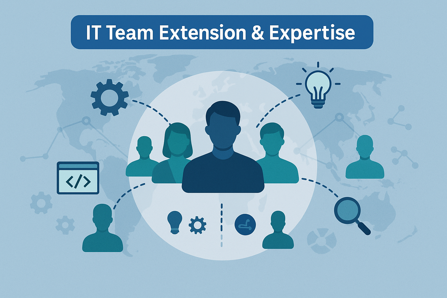 How does IT team extension ensure expertise?