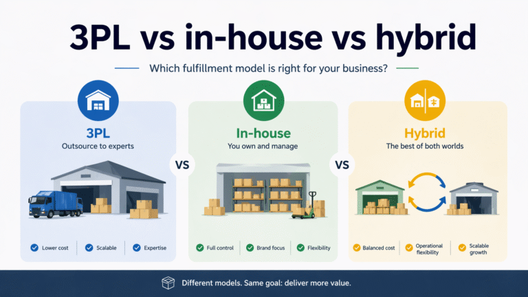 Order Fulfillment Models Compared: 3PL vs In-House vs Hybrid (2026)