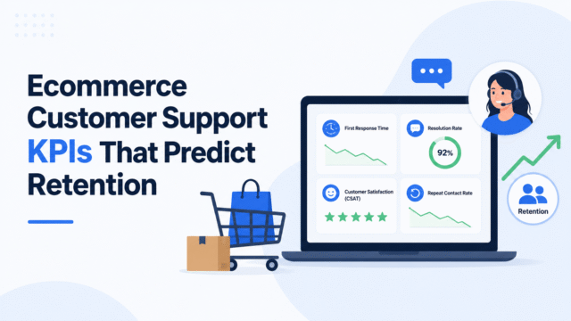 Ecommerce support KPIs for retention