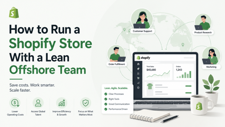 How to Run a Shopify Store With a Lean Offshore Team