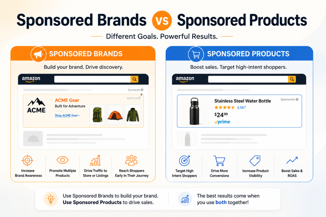 Sponsored Brands vs Sponsored Products