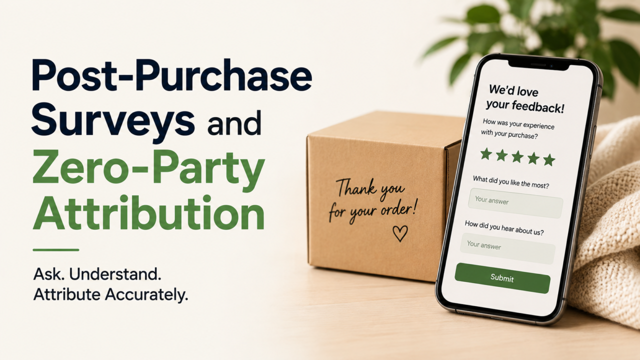 Post-Purchase Surveys and Zero-Party Attribution