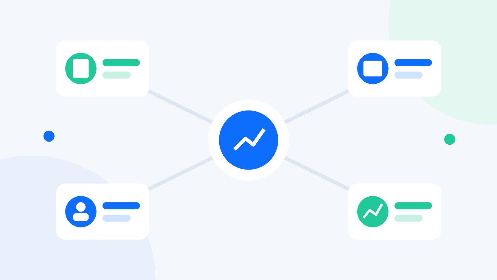 Diagram of an ecommerce sales enablement system with content, tools, team and metrics connected to revenue growth