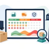 Supplier scorecard dashboard for an ecommerce brand rating factories, freight and packaging suppliers